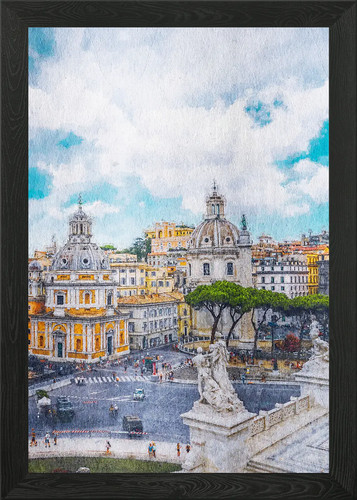 Rome framed wall - rome, art