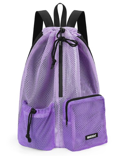 Swim bag mesh - mesh, drawstring