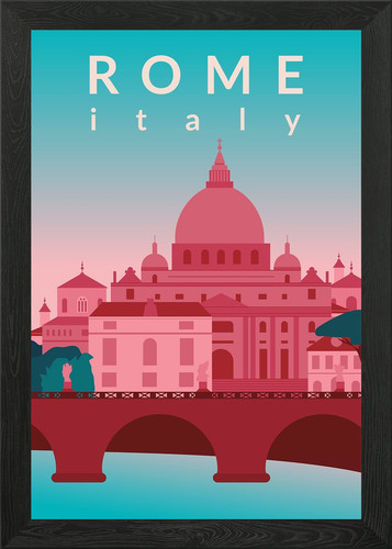 Rome framed wall art - rome, poster
