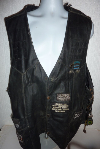 Men leather biker - leather,