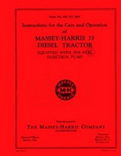 Massey harris diesel - harris, 33
