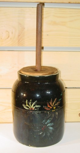 Antique stoneware black with - stoneware,