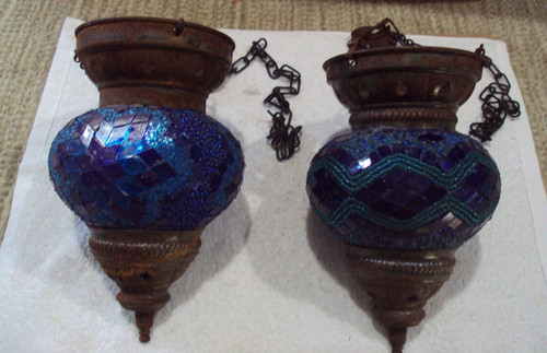 Vintage mosiac hanging swag - mosiac,