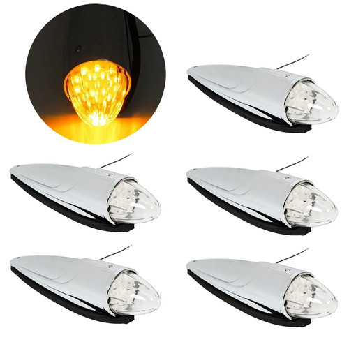 Amber teardrop semi - amber, led