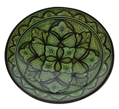 Moroccan ceramic plate - moroccan,