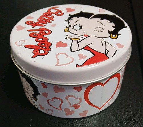 Betty boop tin - container, small