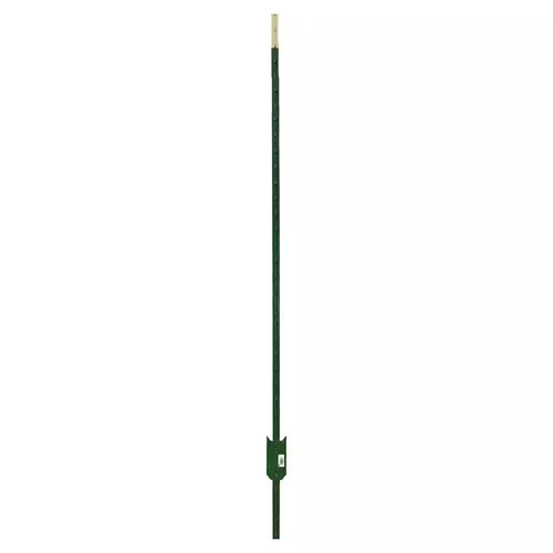 Green steel fence - fence, with