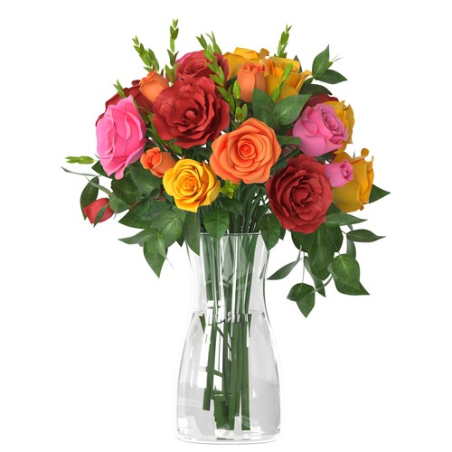 Der rose inch clear - der,