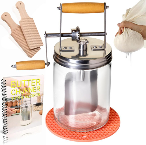 Butter churner hand crank - hand,