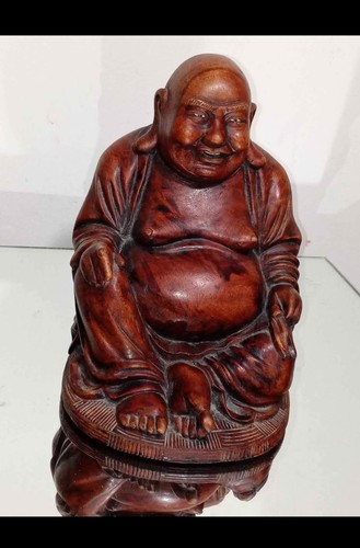 Vintage buddha wooden statue - buddha,
