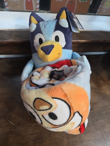 Bluey travel blanket and - bluey,