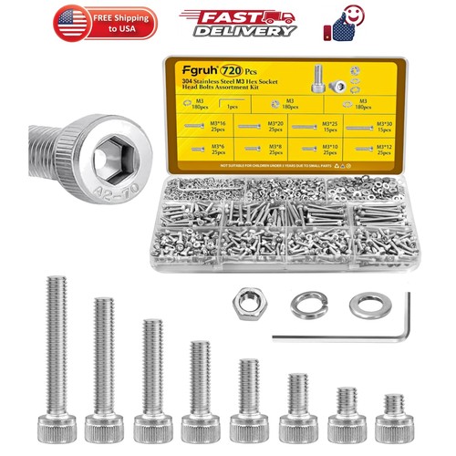 720pcs screws assortment - screws,