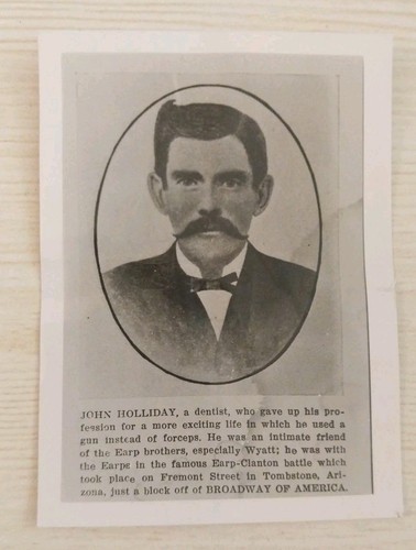 Doc holliday vintage card - holliday,