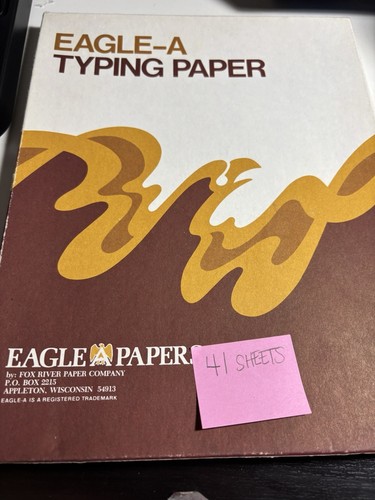 Eagle typing paper - a,