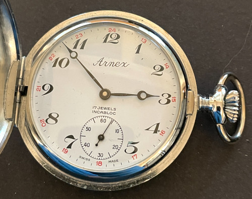 Vintage arnex pocket watch - pocket,