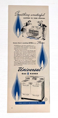 Vintage 1950 universal gas - vintage,
