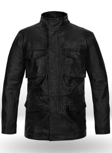 Military leather jacket - m-65,
