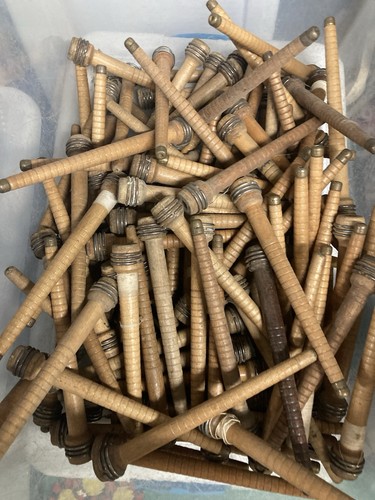 Vintage wood bobbins 75 - vintage, bobbins,