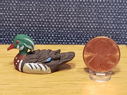 Male wood duck figurine for - wood,
