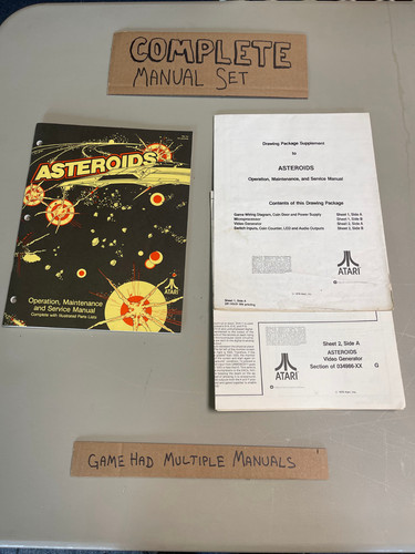 Original arcade manual - original,