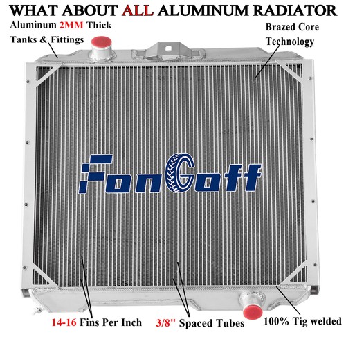 Row aluminum radiator - aluminum,