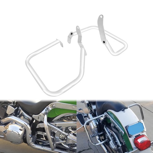 Chrome saddlebag guard rail - chrome,