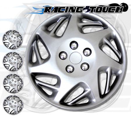 Metallic silver 4pcs set - silver,