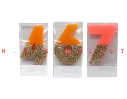 Inch glitter number - 4-inch,