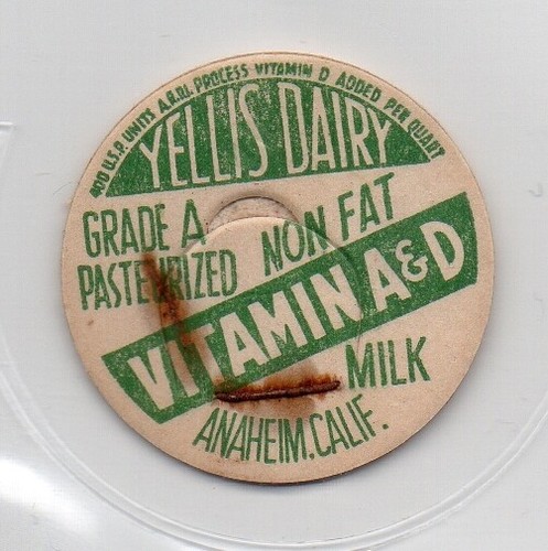 Milk bottle cap yellis dairy - milk,