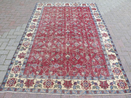 Area rug vintage handmade - vintage,