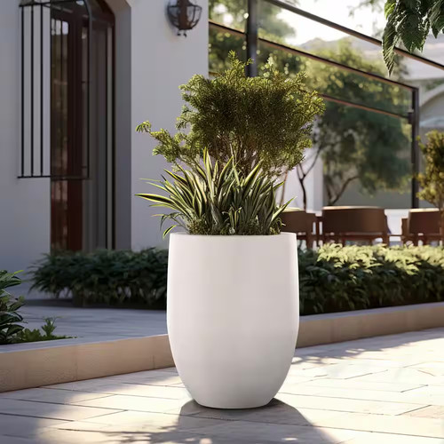 Concrete garden flower - garden,