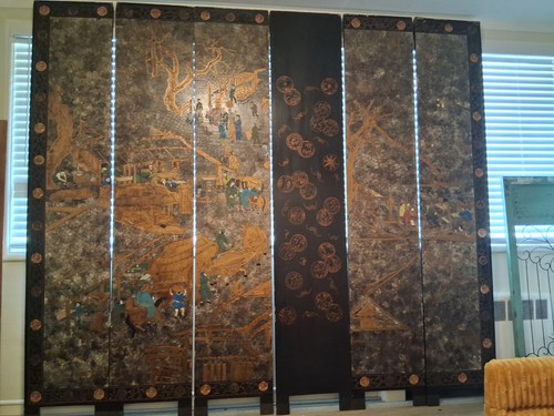 Asian style panel - 6-panel, wood