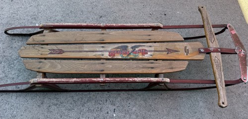 Unrestored flexible flyer sled - unrestored,