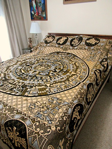 Woven large mexican blanket - large,