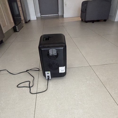 Portable mini fridge - portable, black