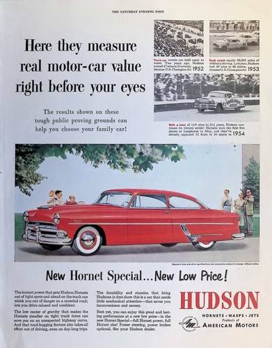 Original 1954 hudson - hudson, ad