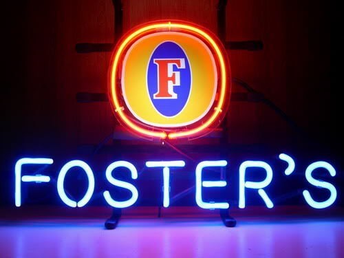 Foster neon light sign - foster's,