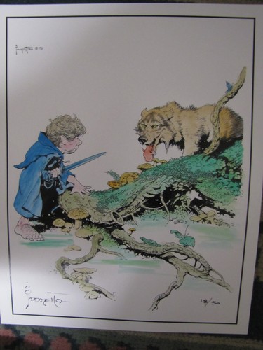 Frazetta hobbit hand - (,
