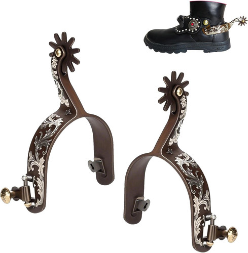 2pcs western spurs vintage - western, spurs,