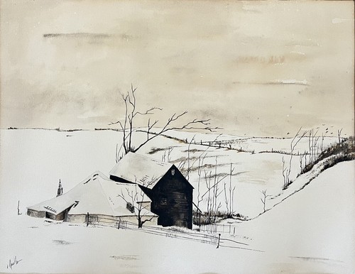 Original vintage watercolor - original,