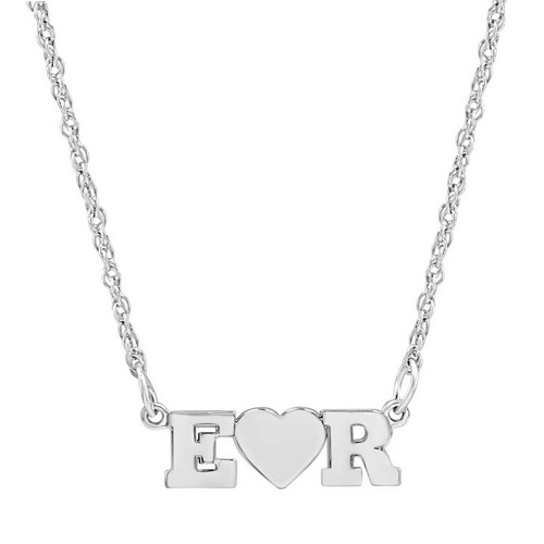 Custom made nameplate heart - nameplate, w
