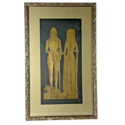 Brass rubbing art medieval - brass,