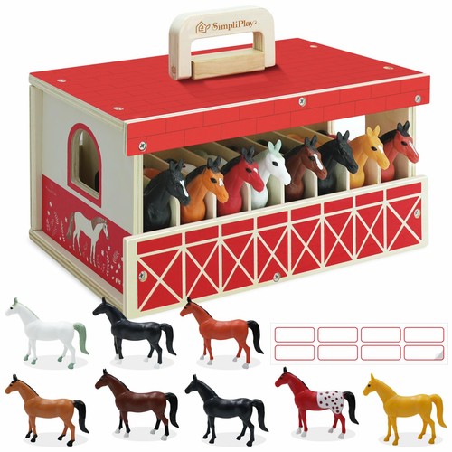 Wooden horse stable - horse,