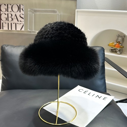 Women real mink - fur, hat