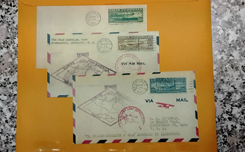 Graf zeppelin flight postcards - graf,