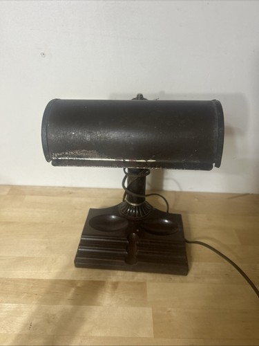 Vintage atlas banker - atlas, lamp
