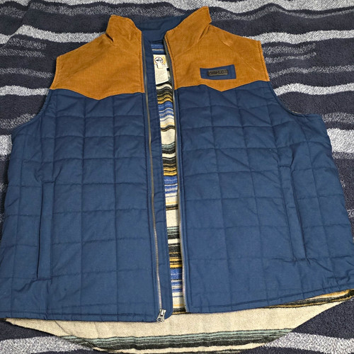 Cinch men blue brown quilted - men's,