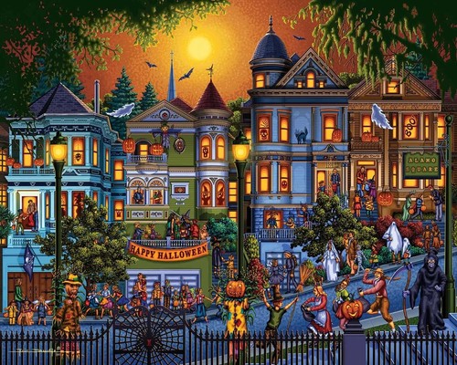 Halloween jigsaw puzzle - jigsaw, trick
