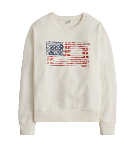 Crew oar flag sweatshirt - j.crew,