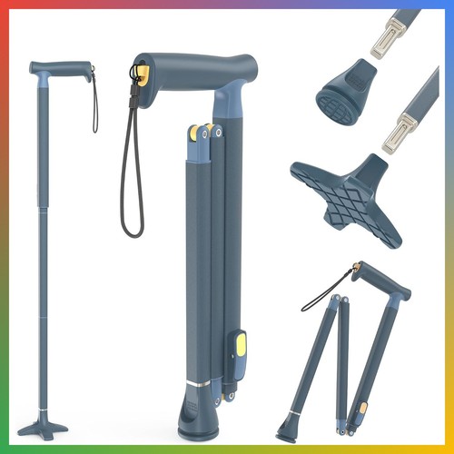 Adjustable folding walking - adjustable,